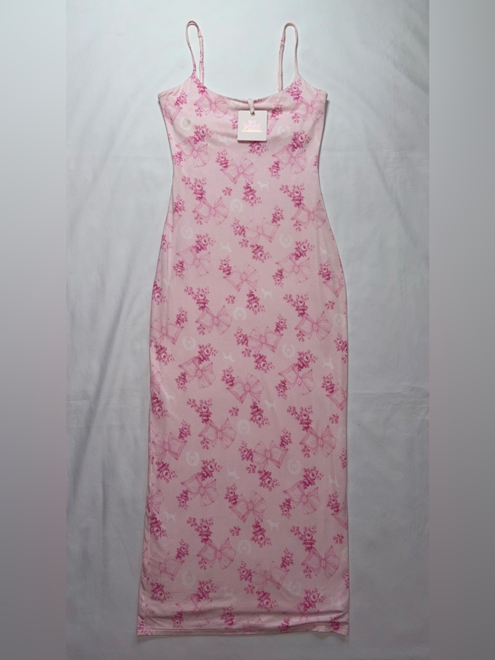 Victoria’s Secret PINK x LoveShackFancy Floral Slip Dress NWT Pink Midi Small